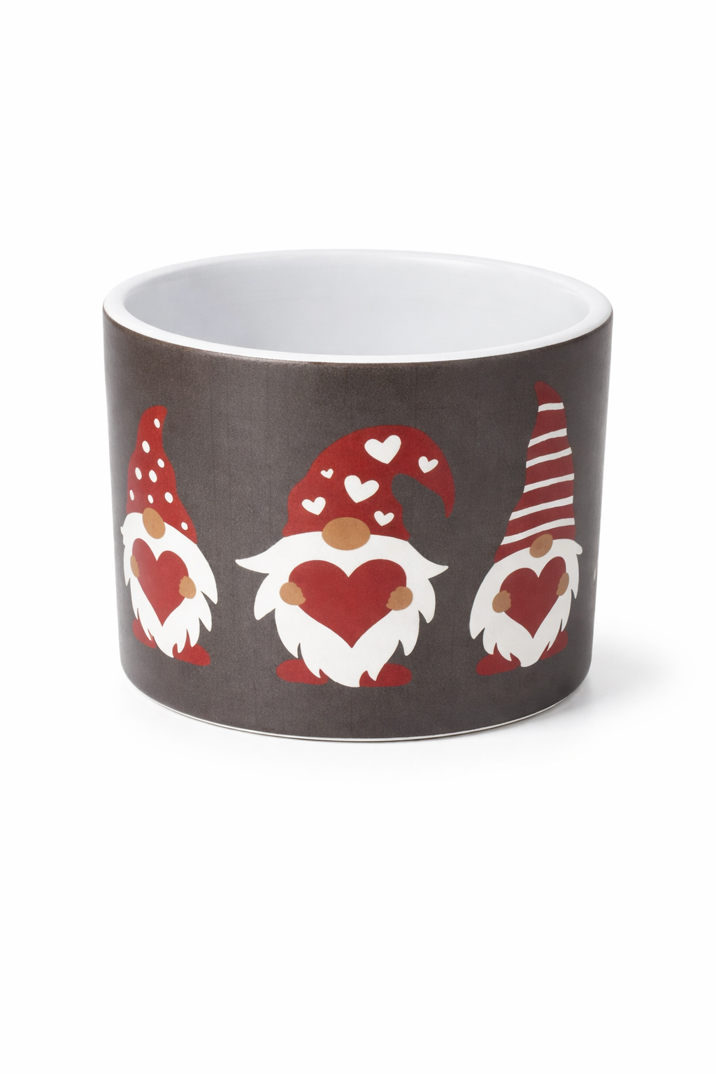 Love Heart Gonk Planter / Pot Cover 10.5cm x 12cm
