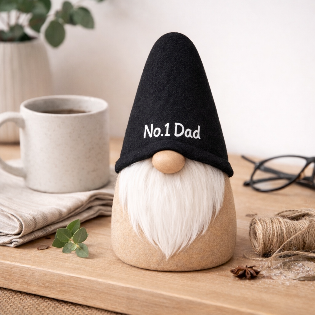No.1 Dad Handmade Gonk – 9 Inch Free Standing Decoration