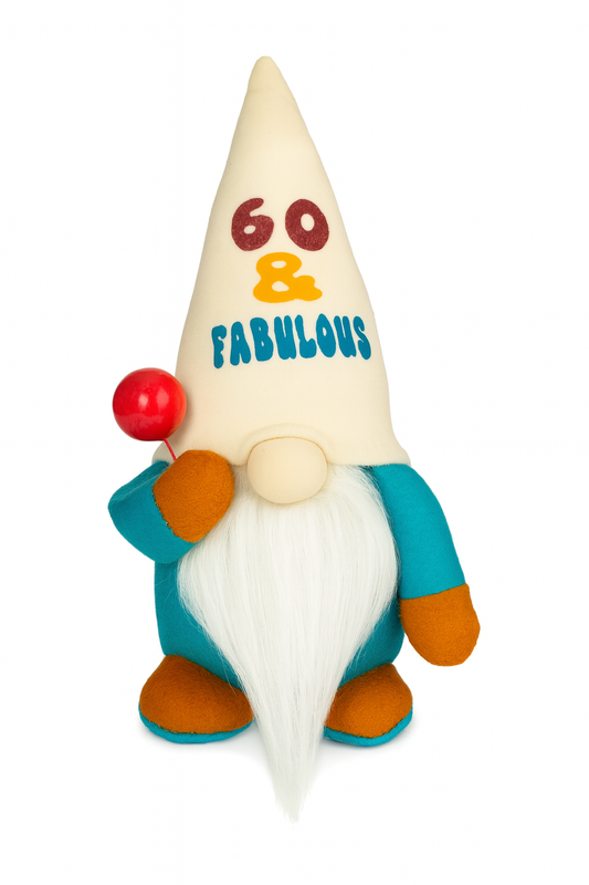Mini 60 & Fabulous Birthday Gonk, Nordic Gnome, Swedish Tomte