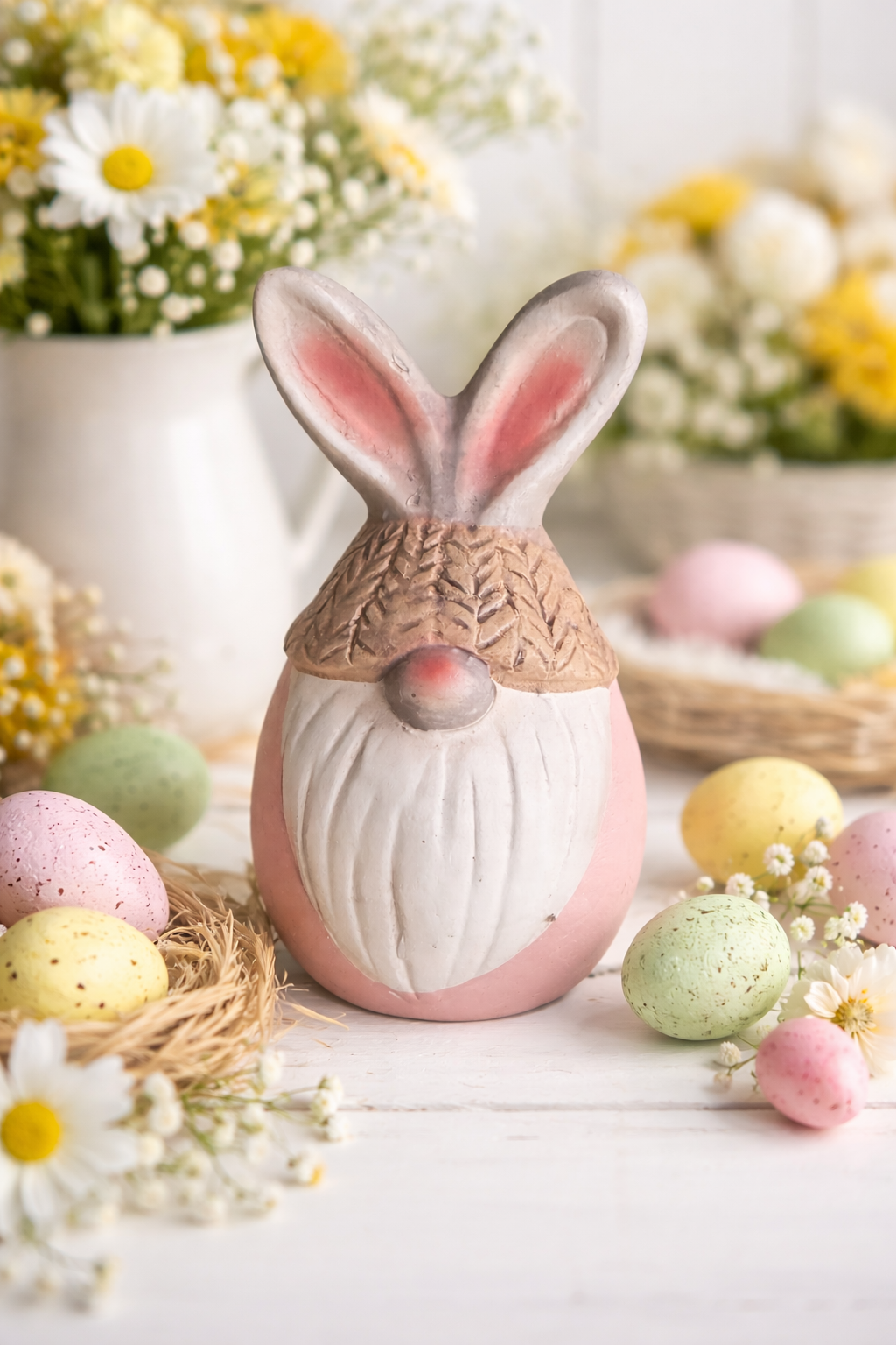 ceramic Easter bunny gonks.