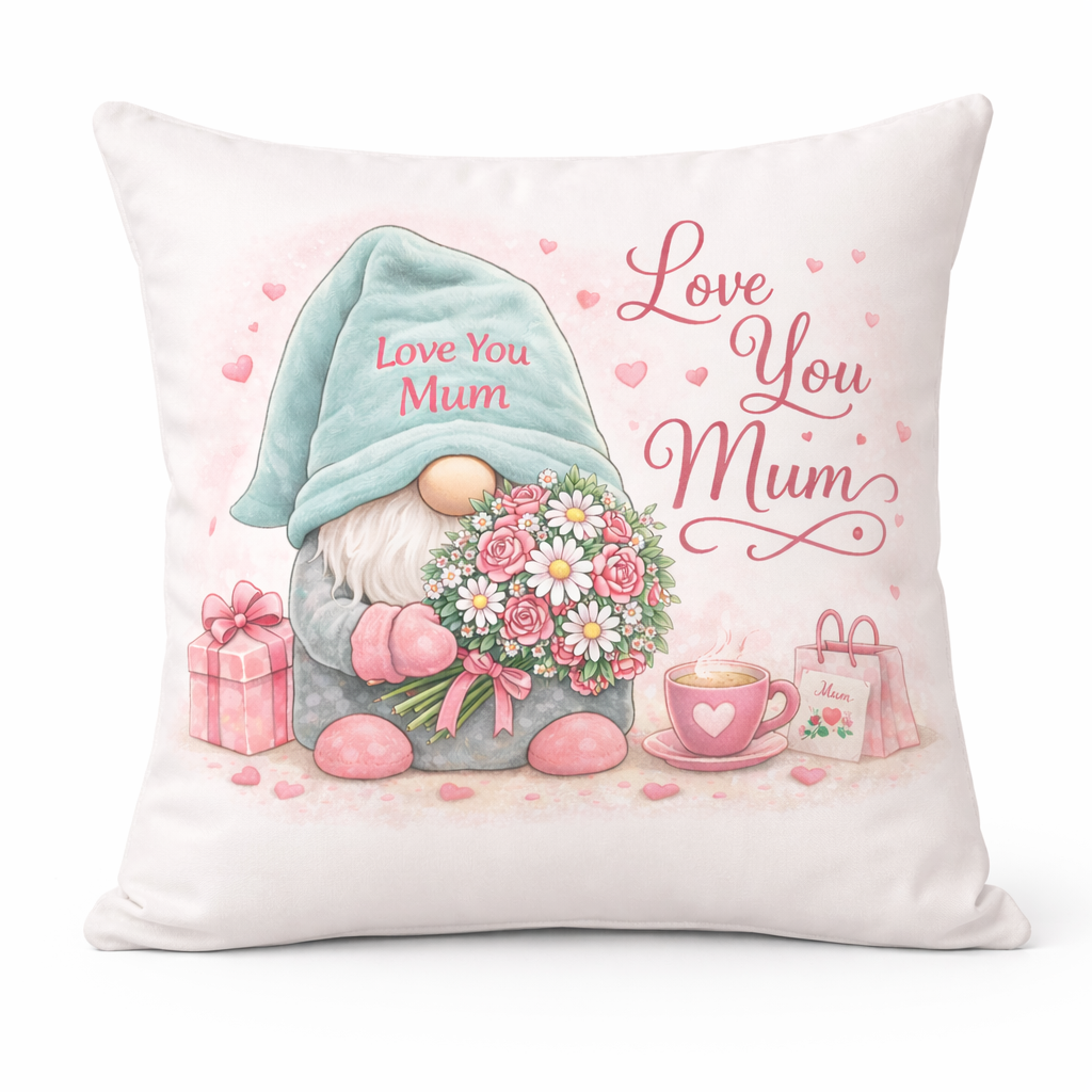 Love You Mum Gonk Cushion 40 x 40cm
