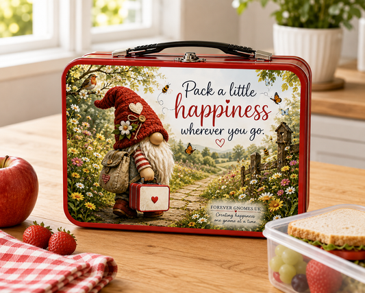 Pack a Little Happiness Metal Lunch Box