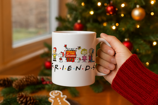 Snoopy Friends Christmas mug, Ceramic 11oz