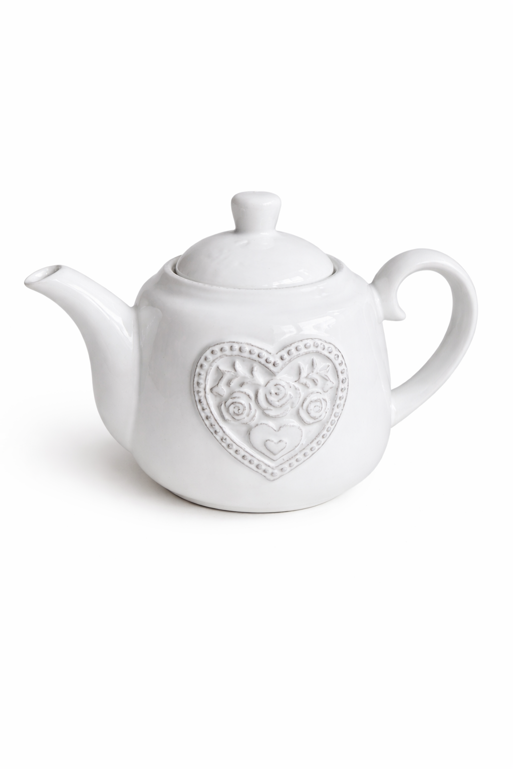 Heart Embossed Teapot & Teacup Set