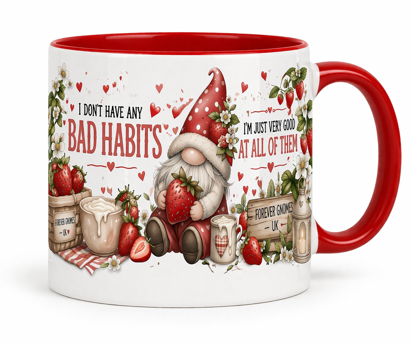 Bad Habits Gonk Mug – Red Inner | 11oz Ceramic Mug