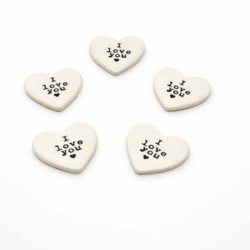 One I love You 4cm Token Heart