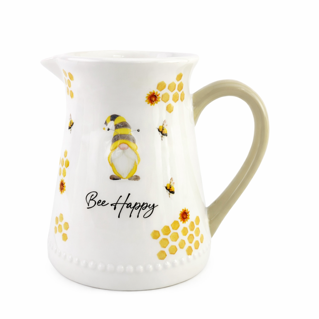 Ceramic Bumble Bee Gonk Jug, Gonk, Swedish Tomte, Nordic, Gnome
