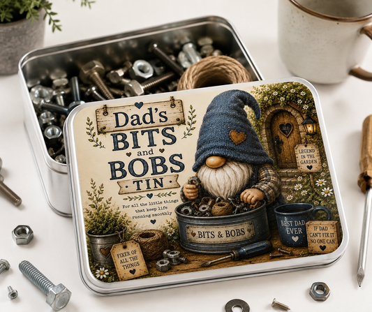 Dad’s Bits and Bobs Metal Tin