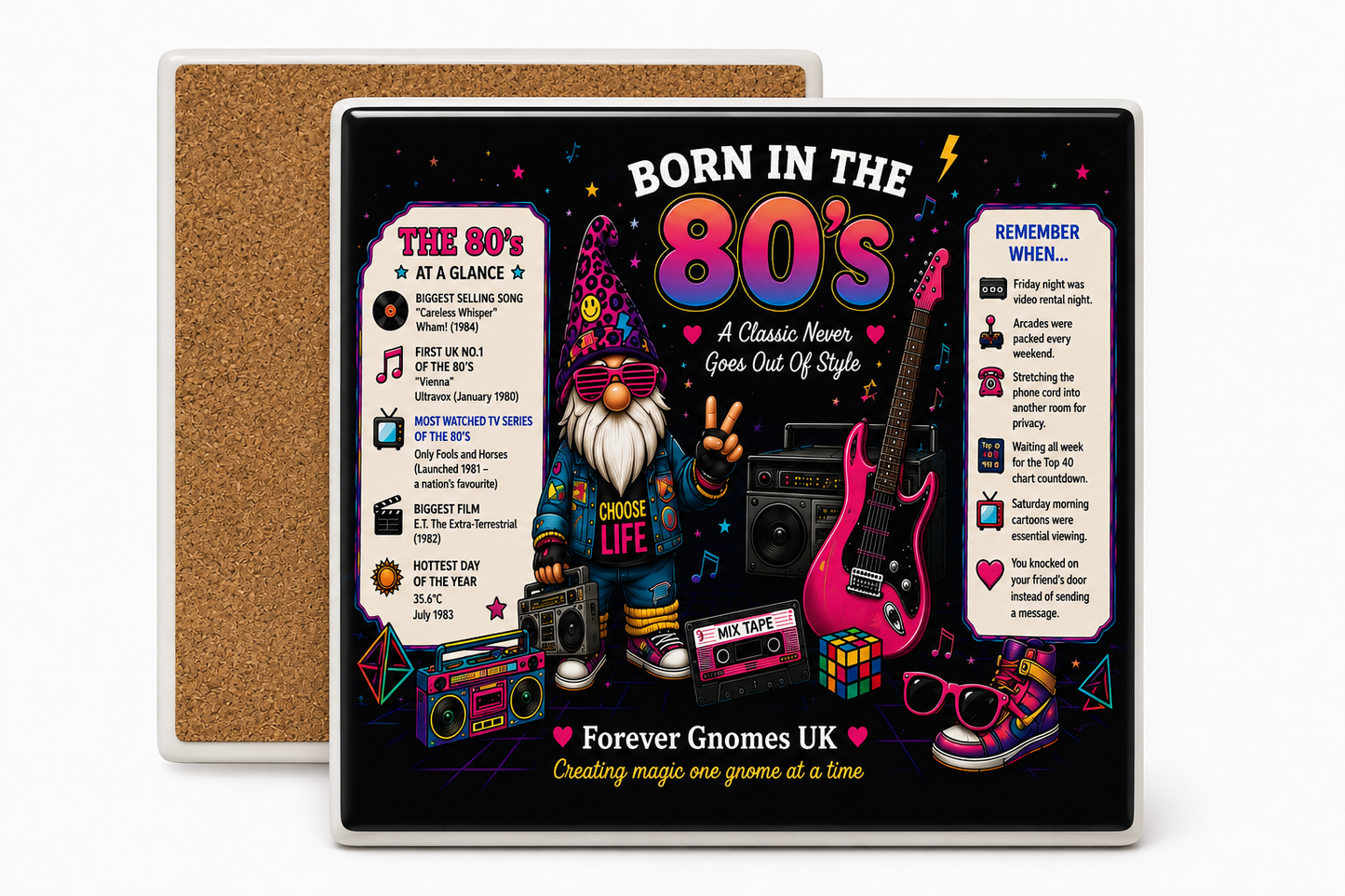 Remember When – Born in the 80’s Mug & Coaster Gift Set