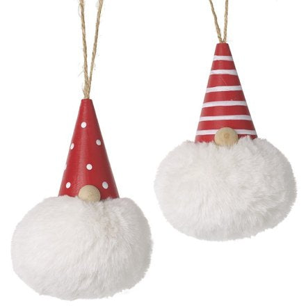 Set of two Big Beard Gonk Hanger 11CM, Nordic Gnome, Swedish Tomte, Nordic