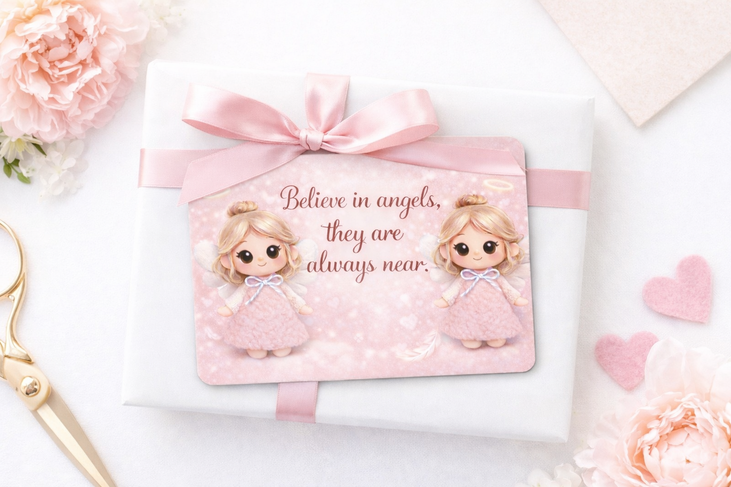 Angel Metal Gift Card – “Believe in Angels”