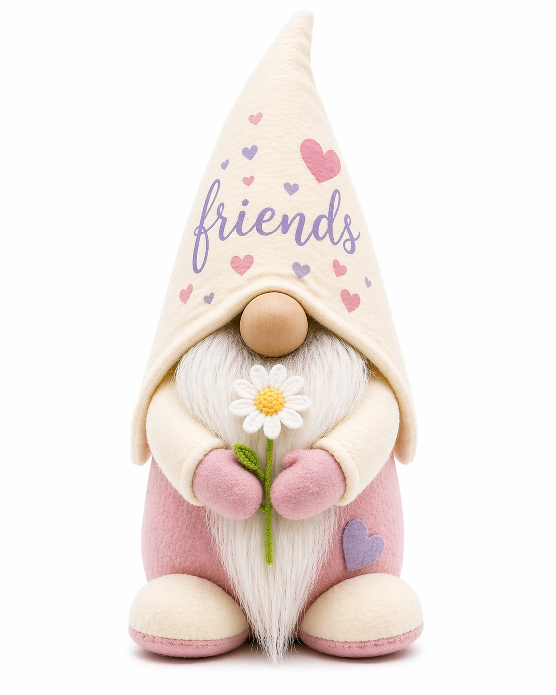 Friends Gonk with Daisy – Handmade Friendship Gift – 9” Decorative Gnome | Forever Gnomes UK