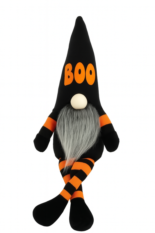 Halloween Boo Shelf Sitting Gonk, Orange, Nordic, Gnome, Swedish Tomte