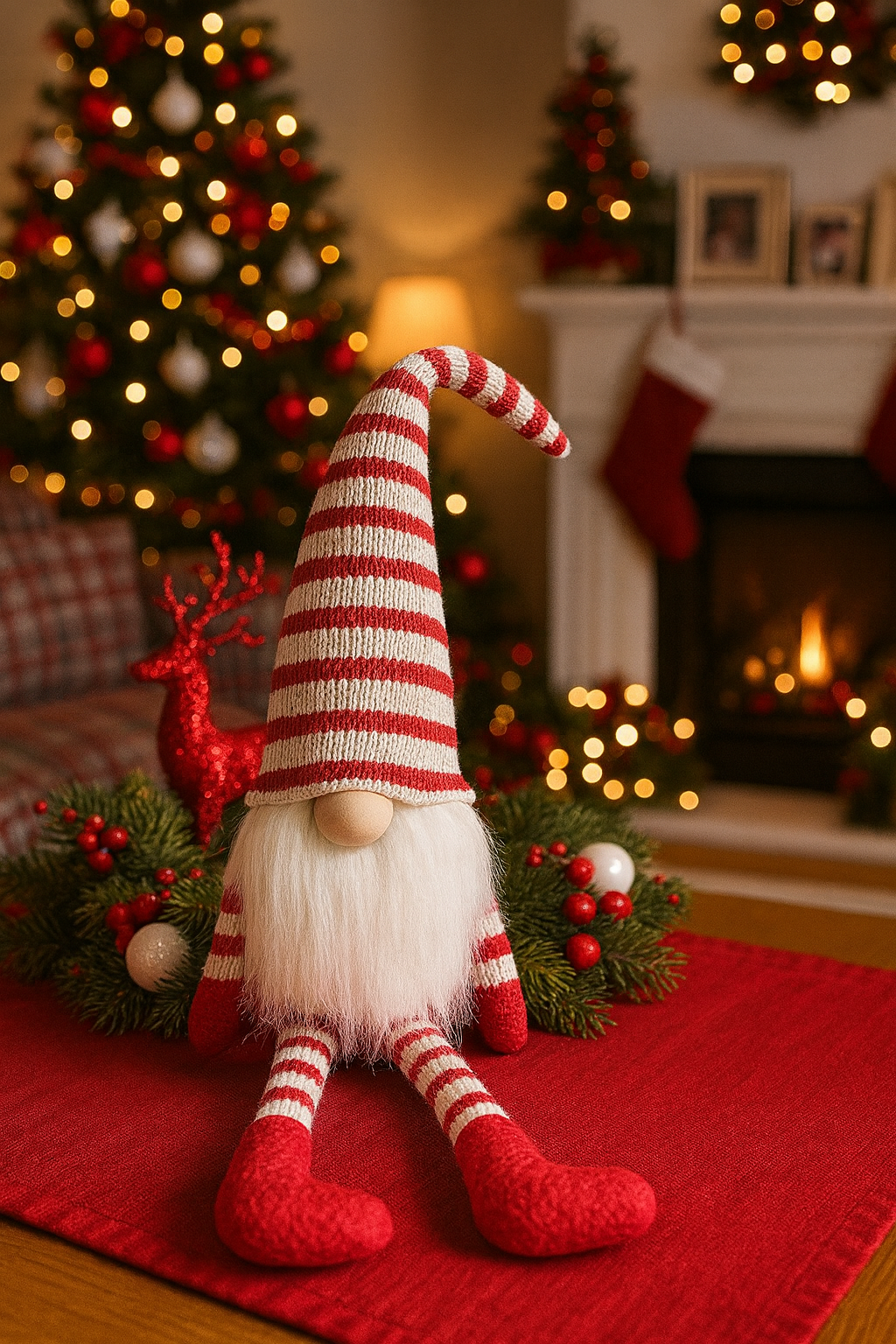 Candy Cane Stripe Christmas Gonk 36cm