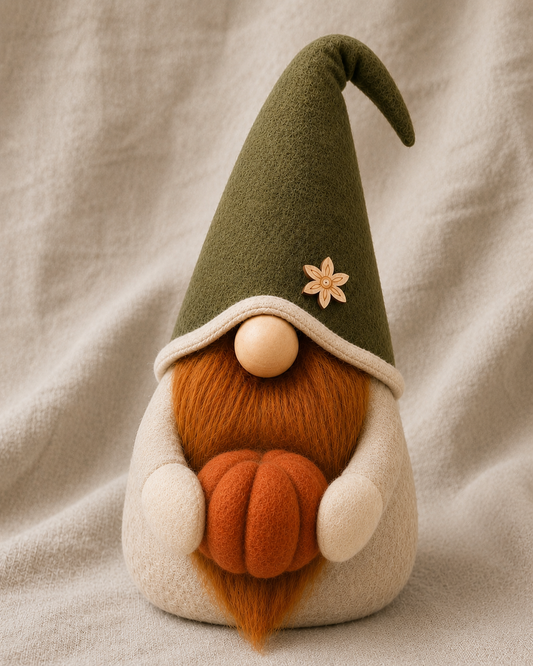 Handmade Autumn Pumpkin Gnome – Exclusive to Forever Gnomes UK