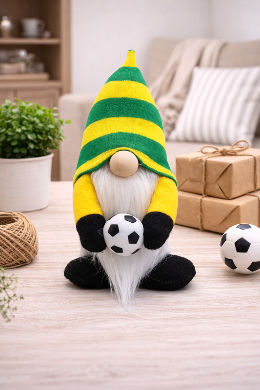 Yellow and Green Stripe Football Gonk