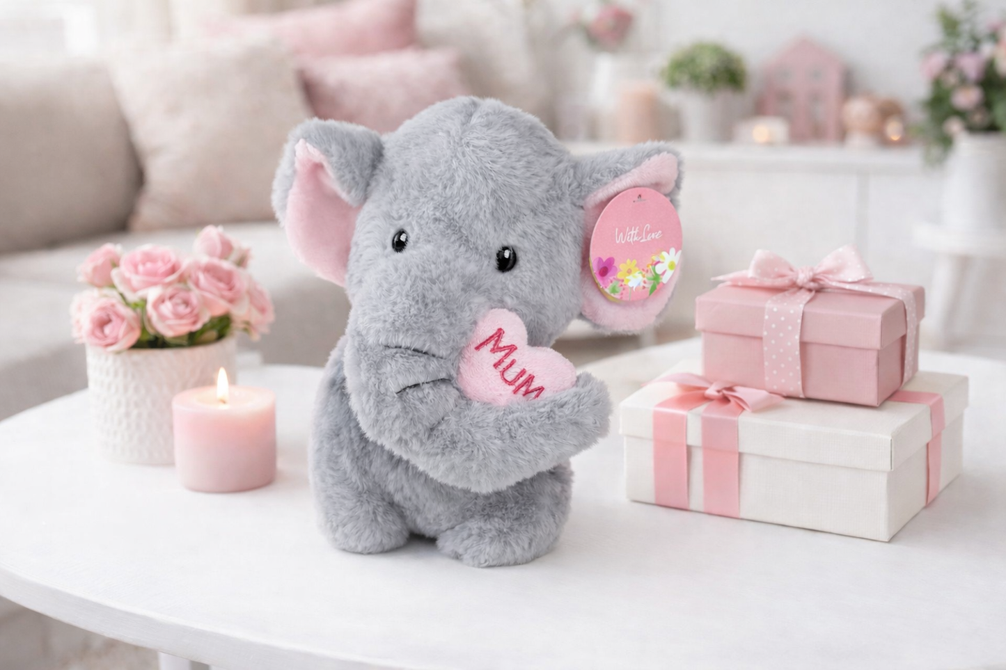 Mum Elephant Plush  – 22cm