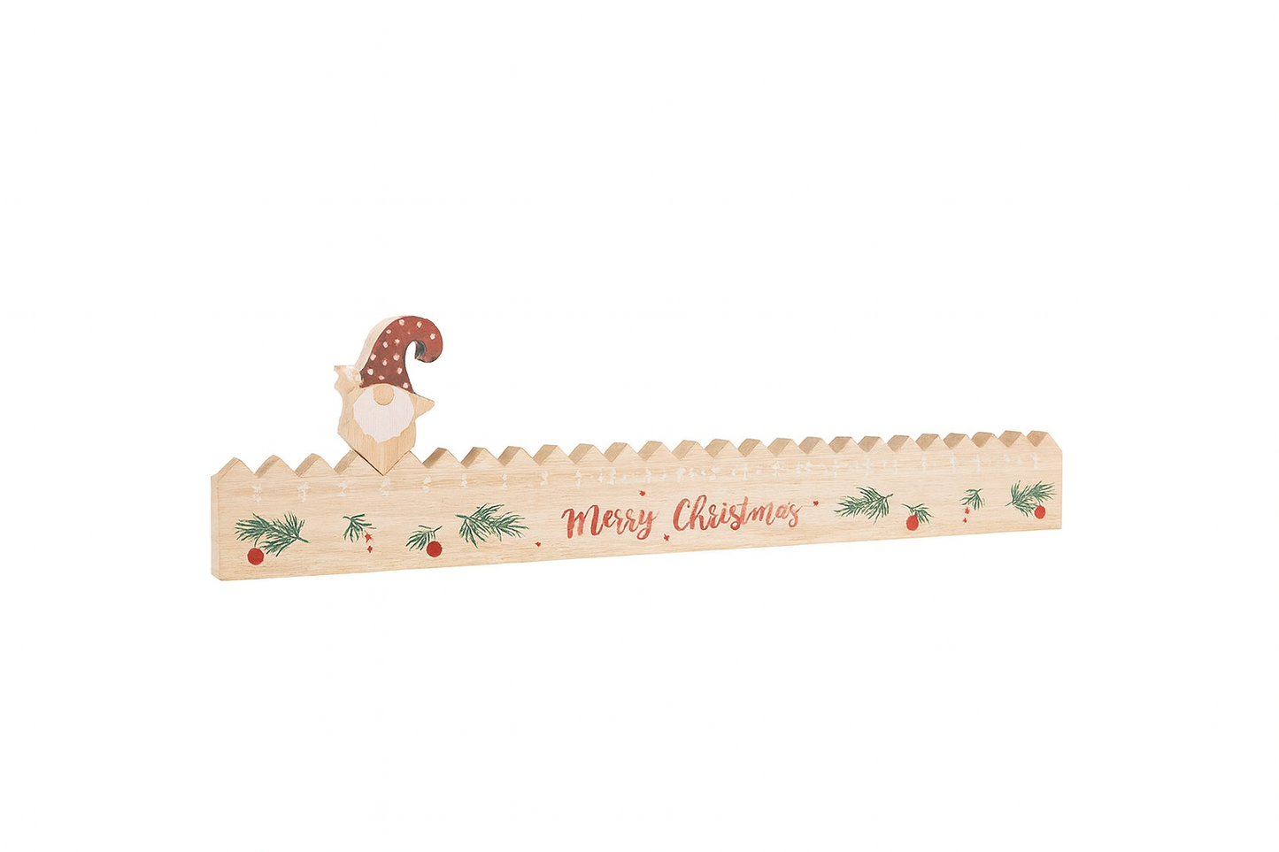 Wooden Santa Christmas Countdown Calendar 39.5cm