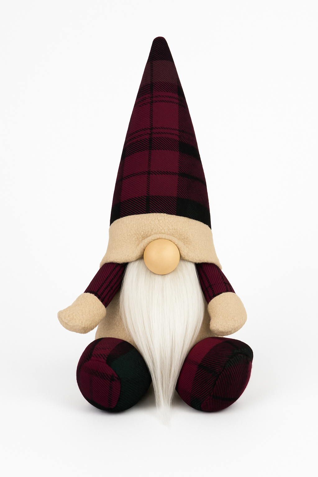 Mini Autumn Gonks with tartan design 7 inches