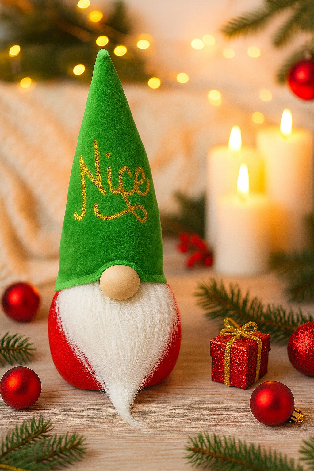 Handmade Mini Naughty and Nice Gonk’s, Nordic, Gnomes, Swedish Tomte