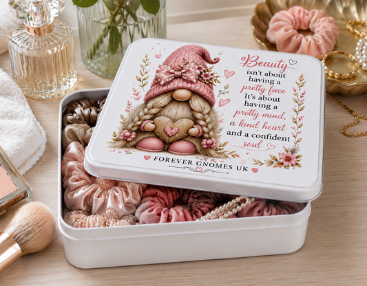 Forever Gnomes UK Beauty Bobble & Accessories Storage Tin