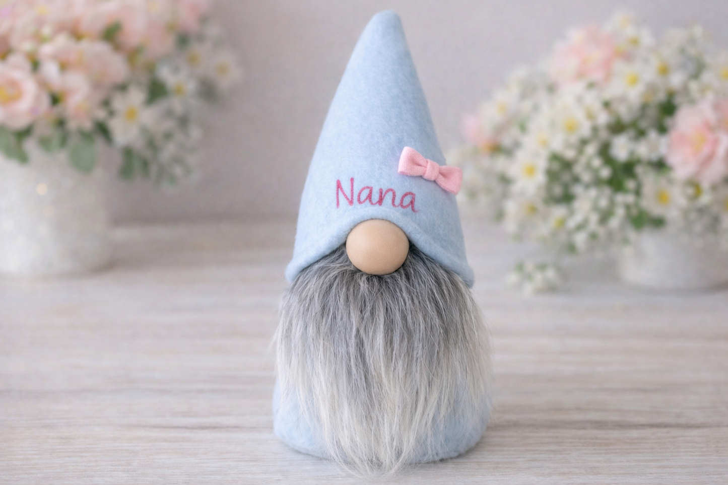 Handmade Nana Gonk, Nordic Gnome, Swedish Tomte – Approx. 8 Inches