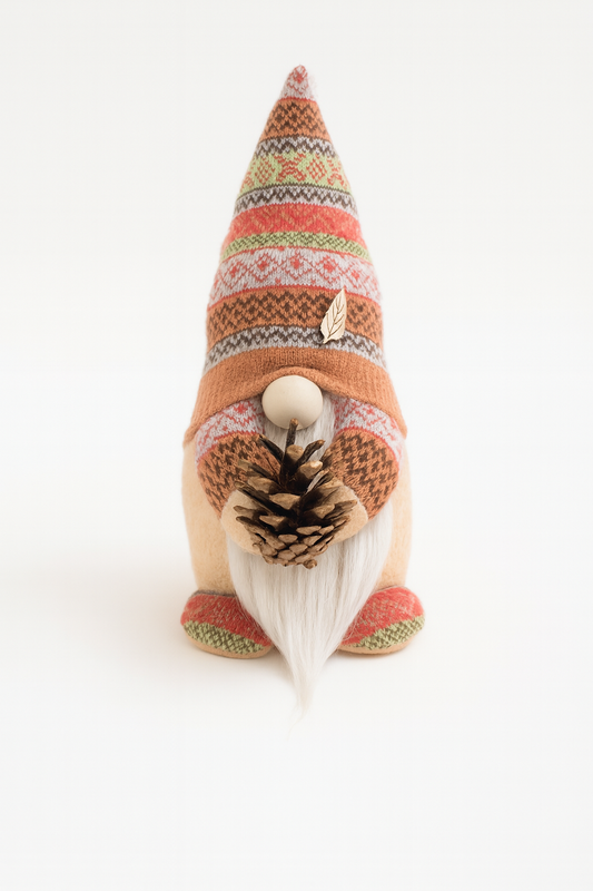 Handmade Pinecone Nordic Gnome, Gonk, Swedish Tomte