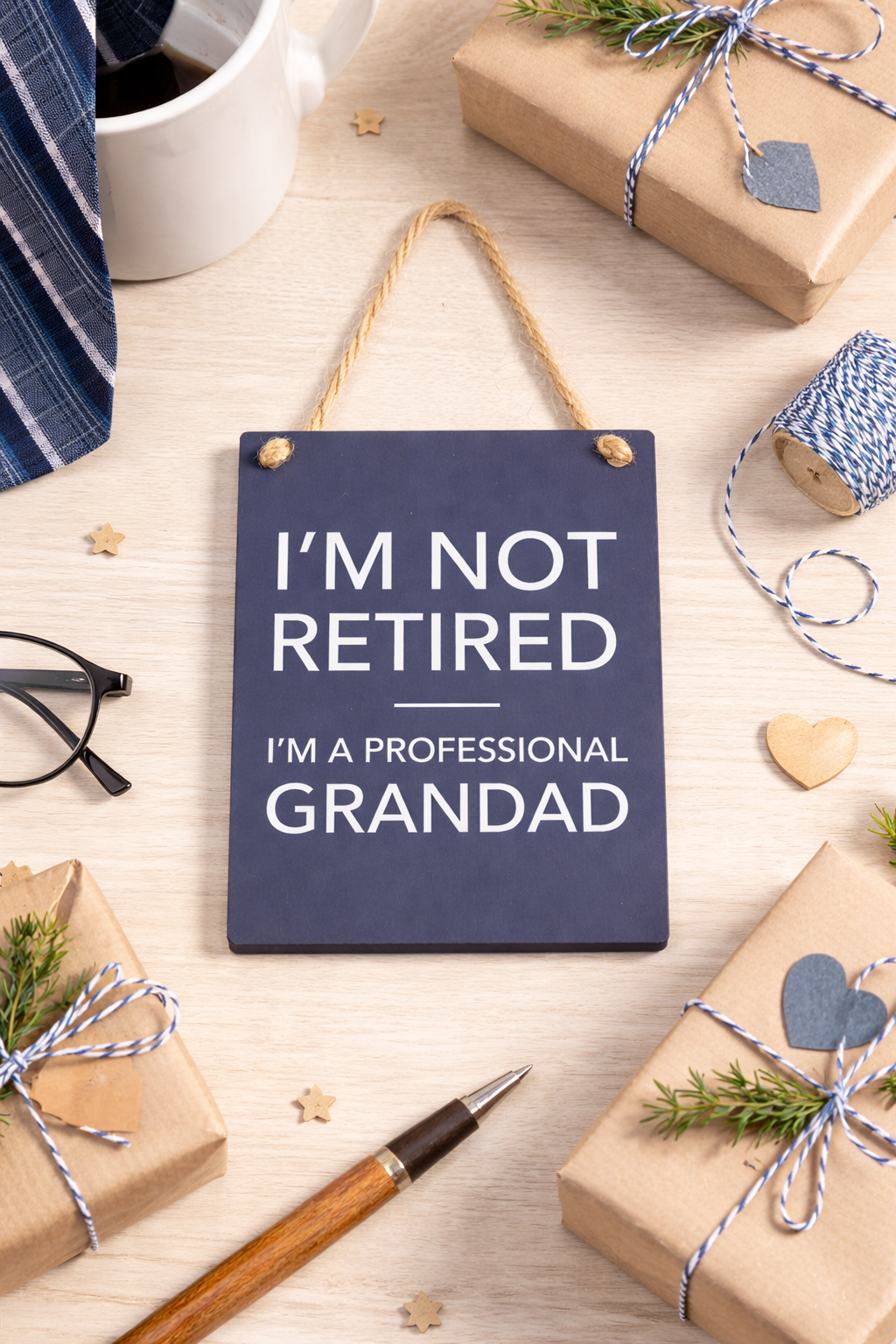 Metal Professional Grandad Mini Sign 9cm