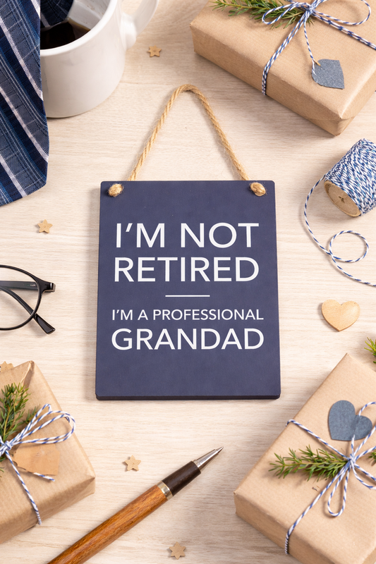 Metal Professional Grandad Mini Sign 9cm