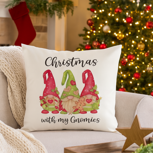 Christmas with my Gnomies Soft Valour Cushion, Nordic, Gnome, Swedish Tomte