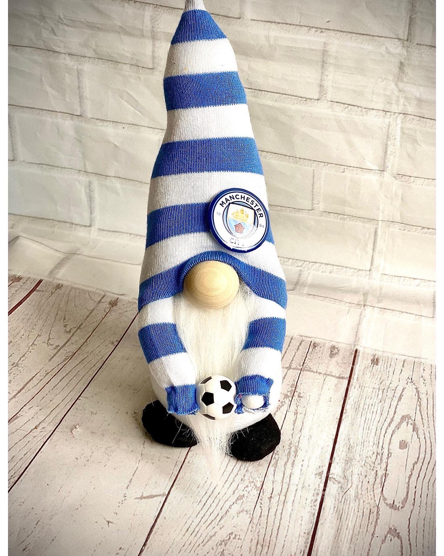 Handmade Manchester City Gonk, Nordic, Gnome, Swedish Tomte