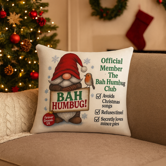 Limited Addition Bah Humbug 40 x 40 Soft Valour Gonk Cushion