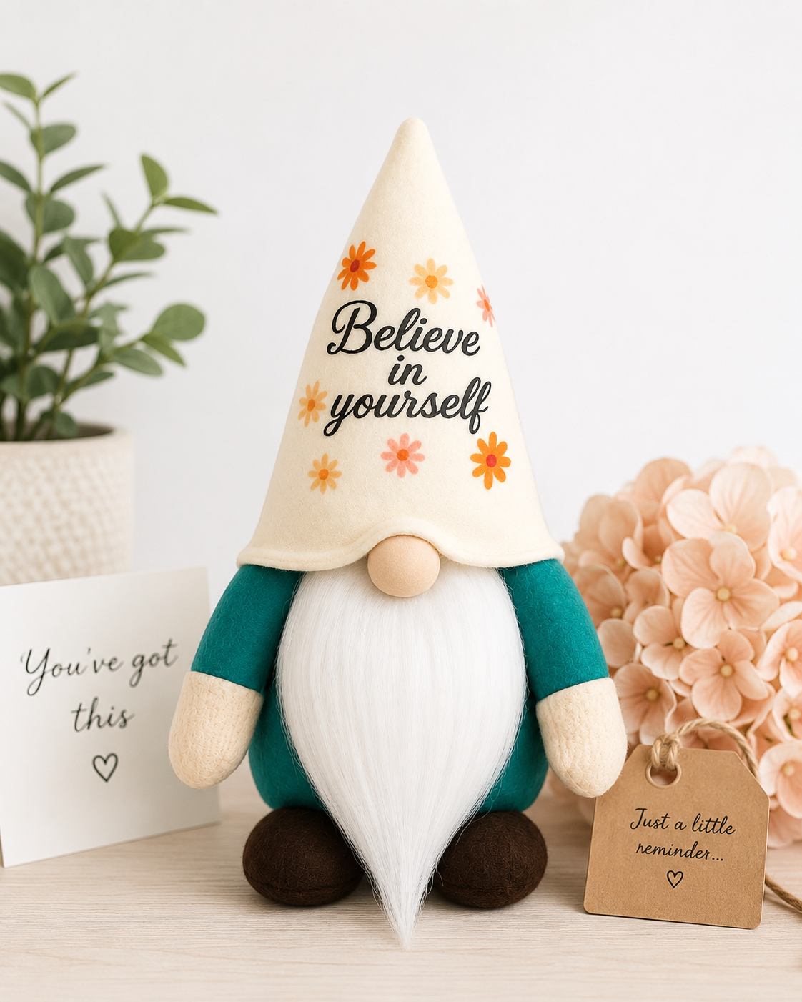 Believe in Yourself Gonk, 9 inches, Nordic, Gnome, Swedish Tomte