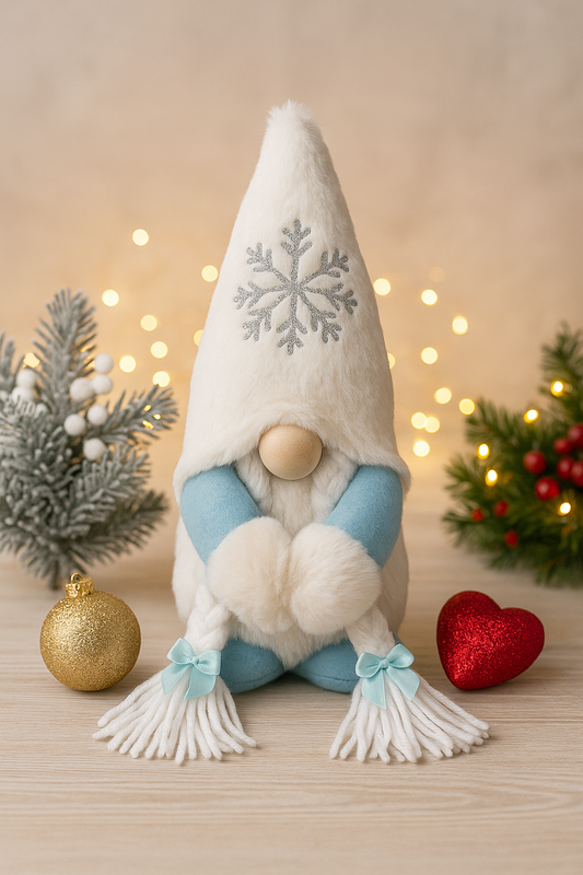 Handmade Snowflake Doris Gonk, Nordic, Gnome, Swedish Tomte