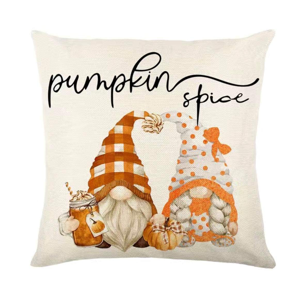 Pumpkin Spice Gnome Cushion Cover, Gonk, Nordic, Swedish Tomte