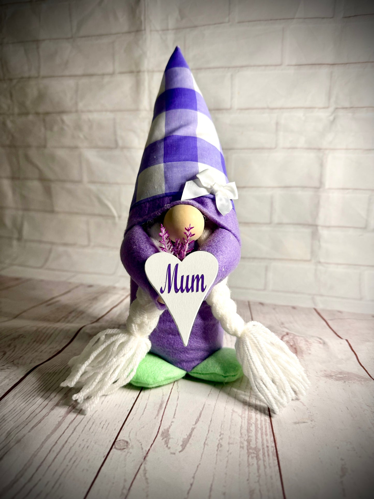 Handmade Lavender Mum Gonk, Nordic Gnome, Swedish Tomte