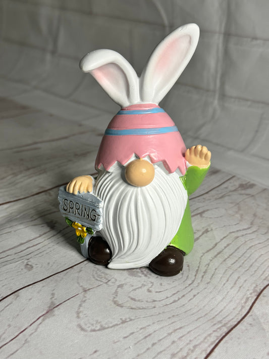 Ceramic Easter Bunny gonk mini ornament, Nordic gnome, Swedish tomte