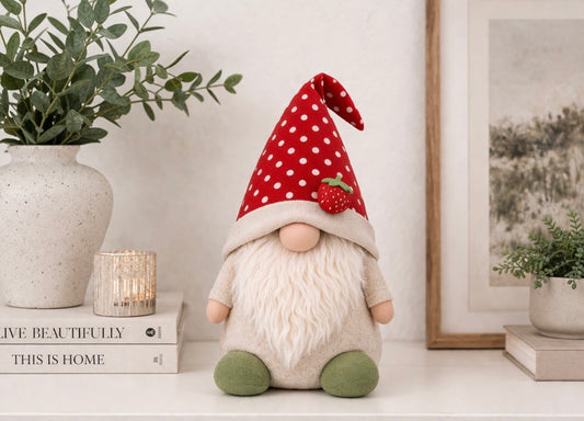 🍓 Strawberries & Cream Male Gonk 🍓 Designed by Forever Gnomes UK