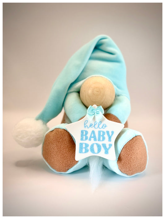 Handmade Baby Boy Nordic Gnome, Swedish Tomte, Gonk