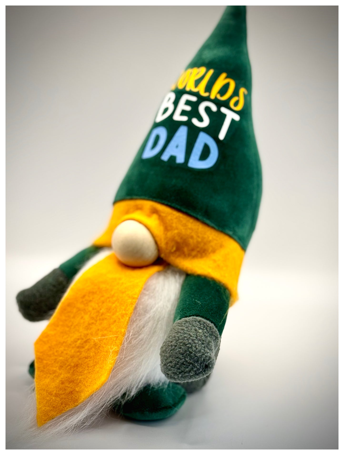 Handmade Worlds Best Dad Nordic Gnome, Swedish Tomte, Gonk