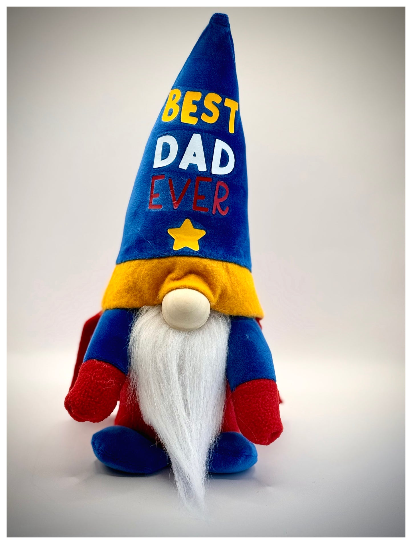 Handmade Super Dad Nordic Gnome, Swedish Tomte, Gonk