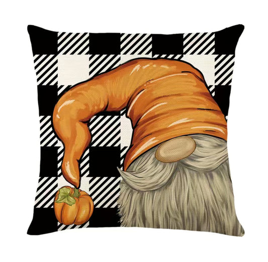 Pumpkin Linen Gonk Cushion Cover, Gnome, Nordic, Swedish Tomte