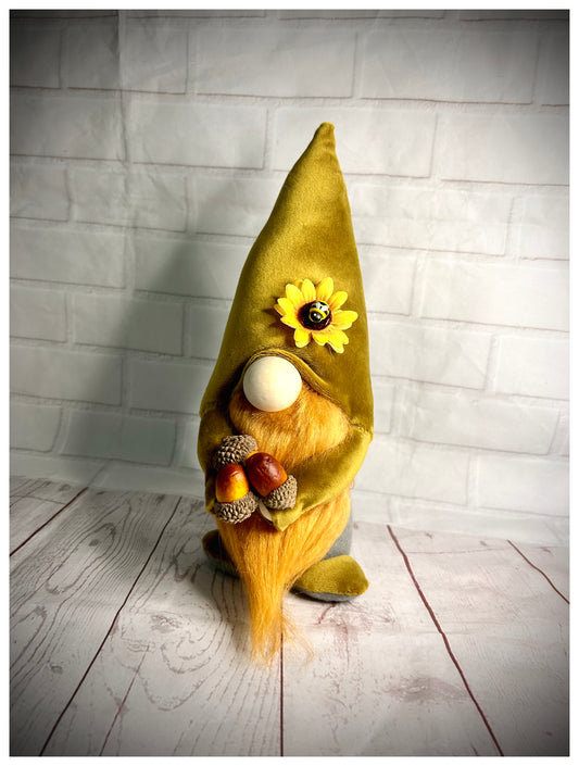 Handmade Autumn Gnomes with Acorns, Nordic, Swedish Tomte