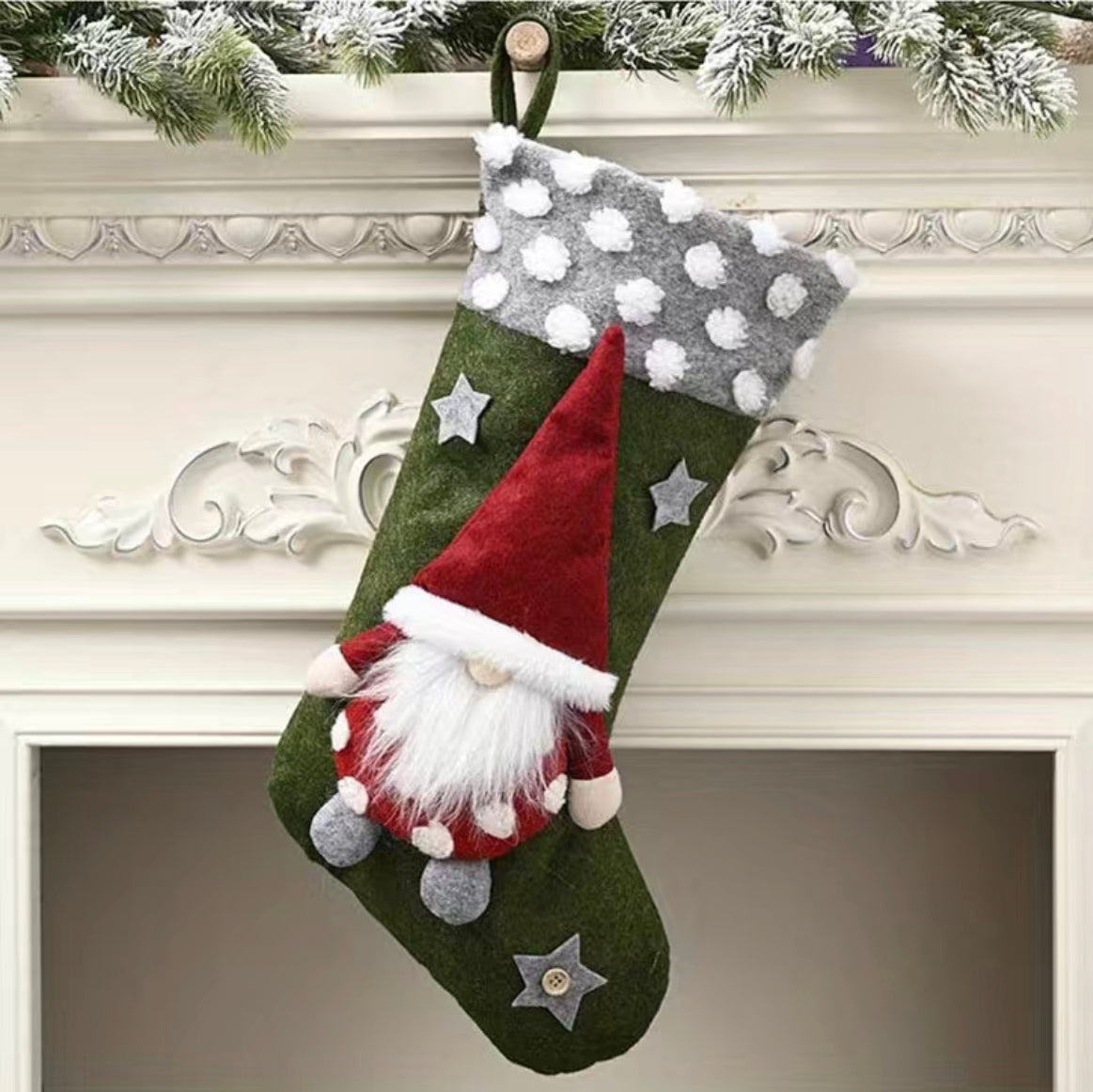 Felt Gonk Christmas Stocking, Nordic, Gnome, Swedish Tomte