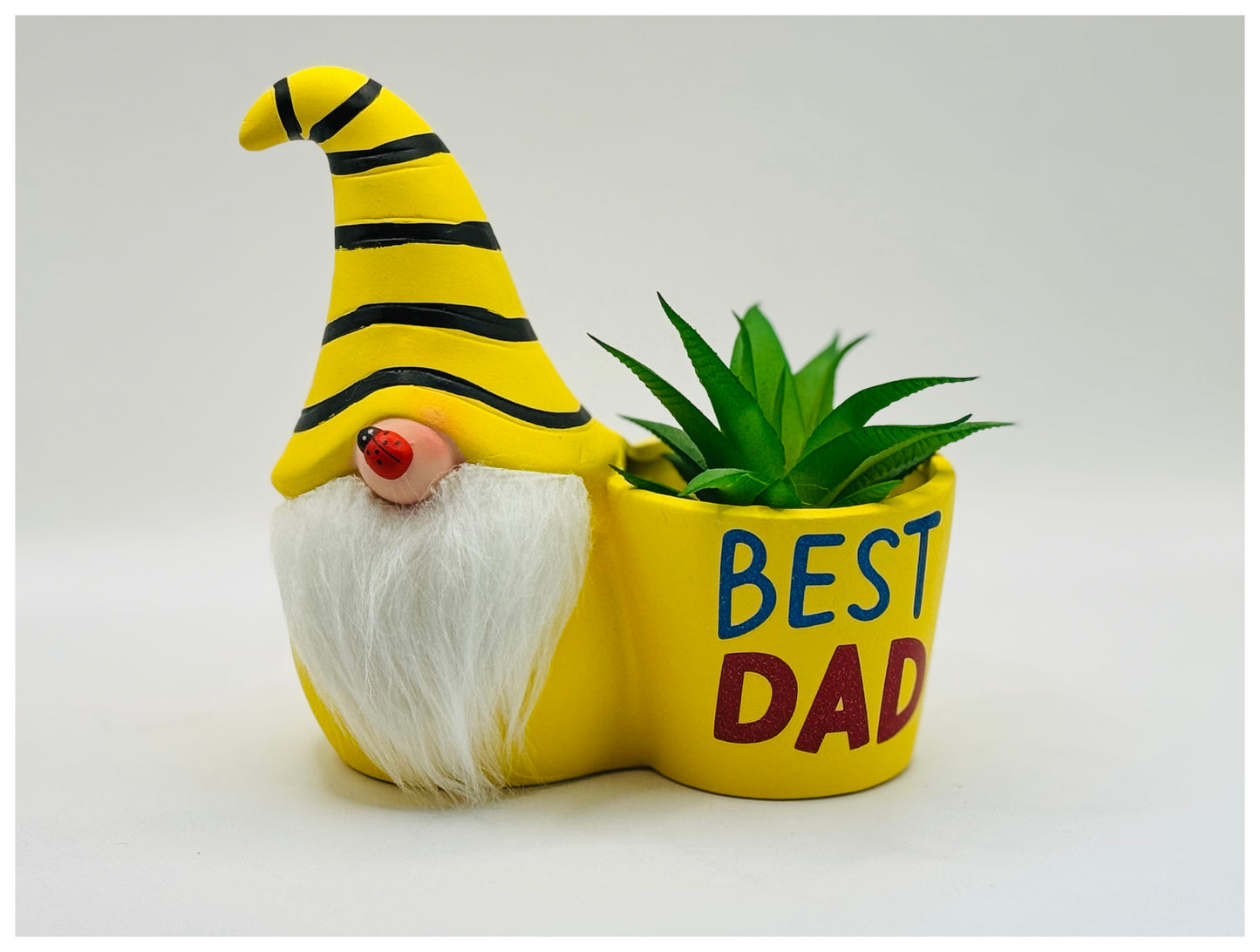 Handmade Dad Bumble Bee Gonk Plant Pot, Nordic Gnome, Swedish Tomte