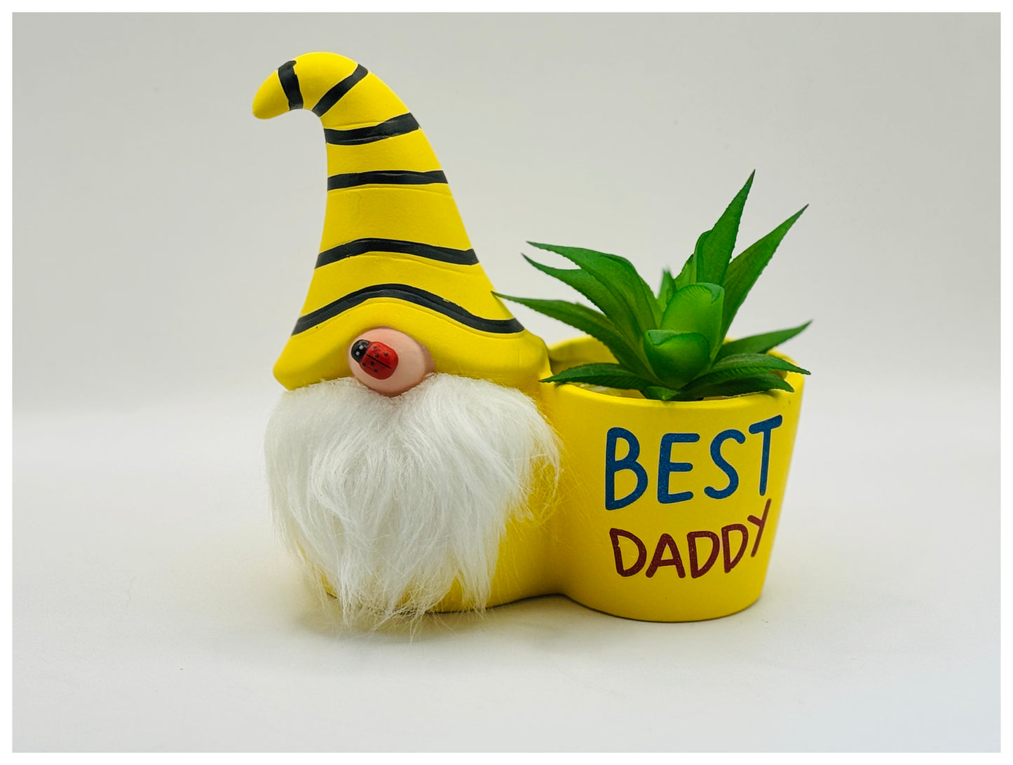 Handmade Daddy Bumble Bee Gonk Plant Pot, Nordic Gnome, Swedish Tomte