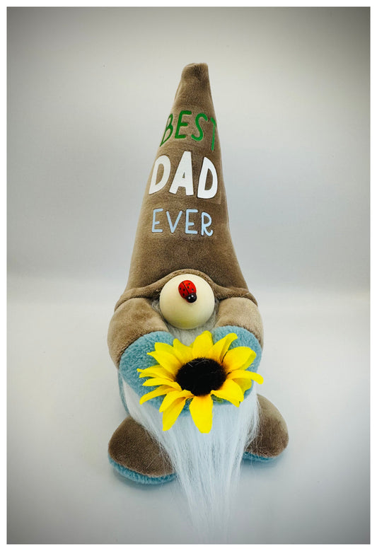 Handmade Mini Best Dad Ever Gonk, Nordic Gnome,Swedish Tomte