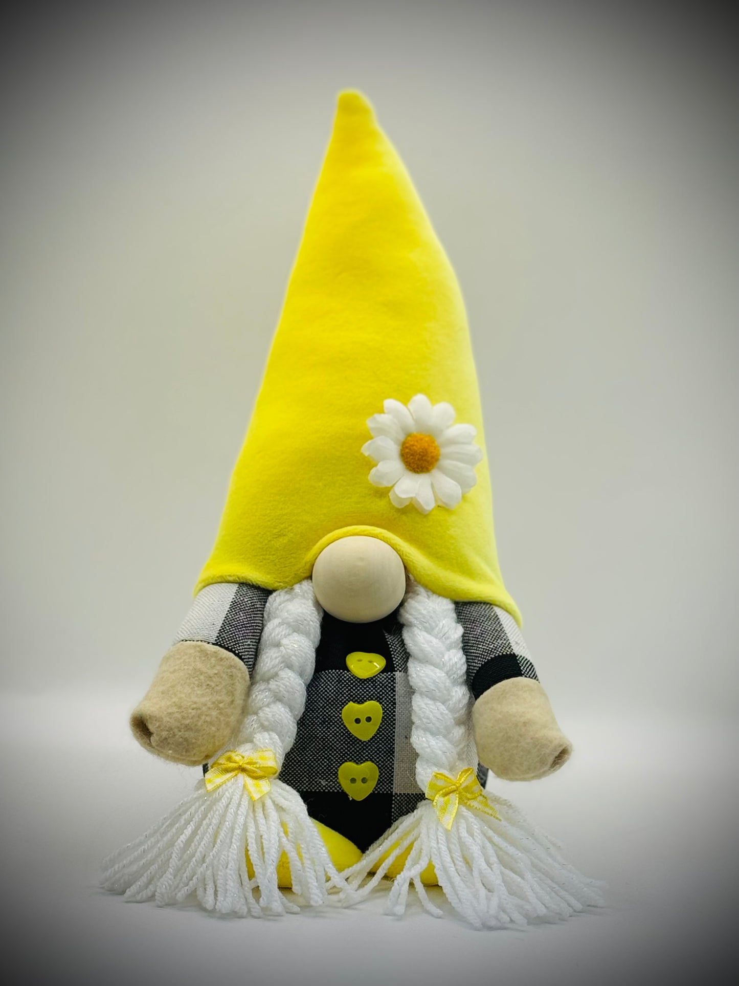 Handmade Sunshine and Daises Gonk, Nordic Gnome, Swedish Tomte