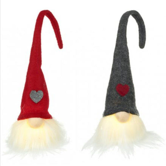 LED Glowing Gonk 28cm, Nordic Gnome, Swedish Tomte