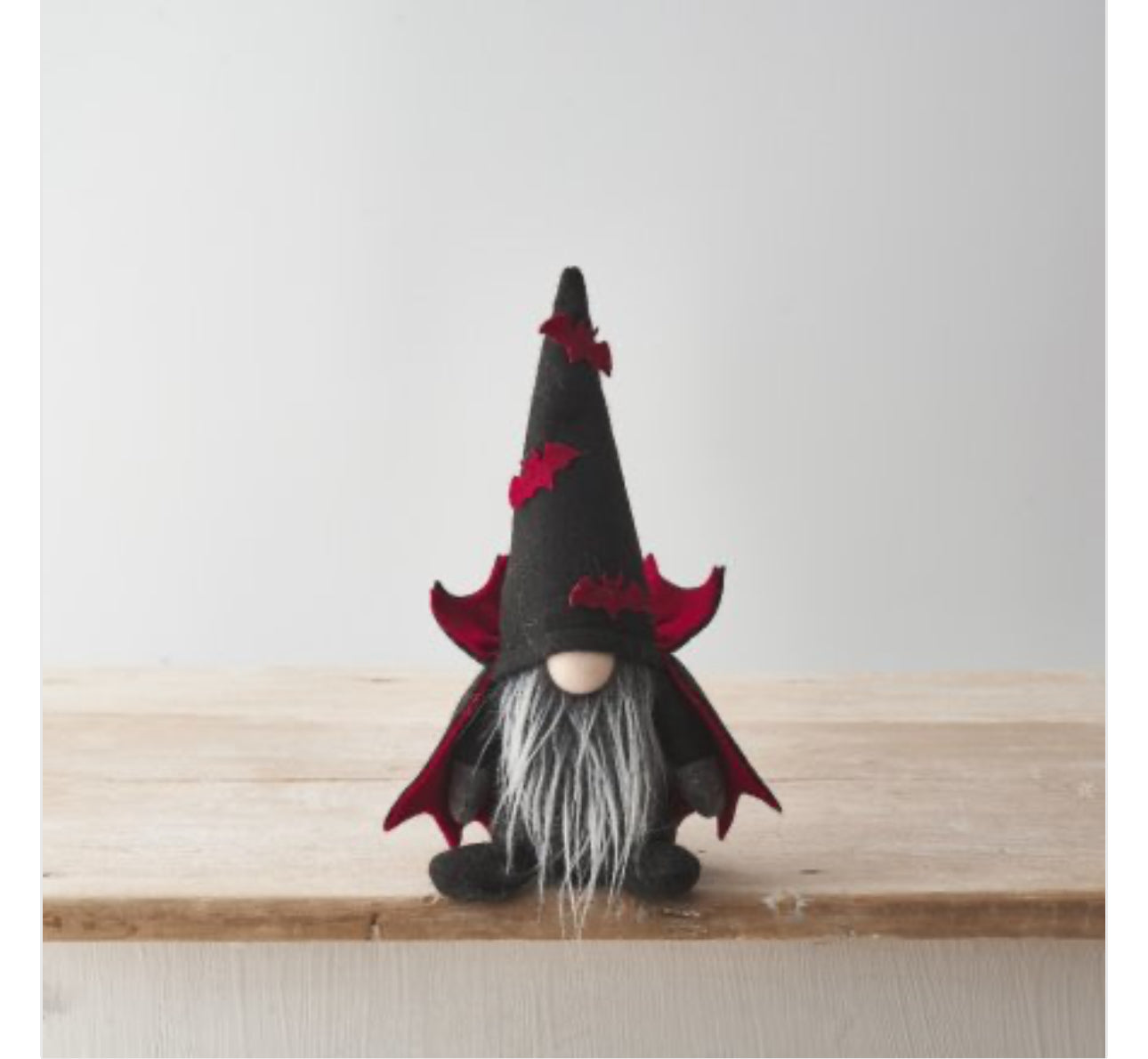 RED BAT DRACULA GONK, 22CM, Nordic Gnome, Swedish Tomte